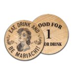 Full Color Wood Coin Printed 2-Sides