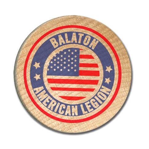 Full Color Wood Coin Printed 1 side