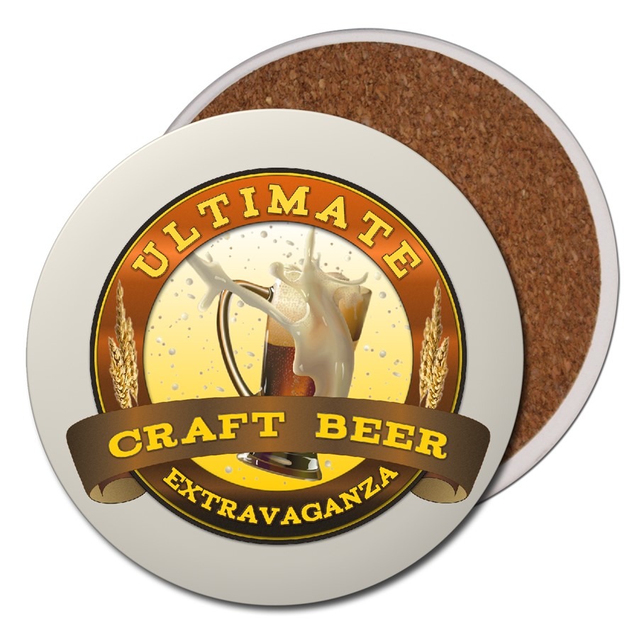 4.25" Round Natural Stone Coaster